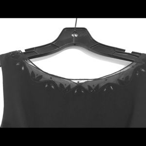 Black formal A-line, floor length dress